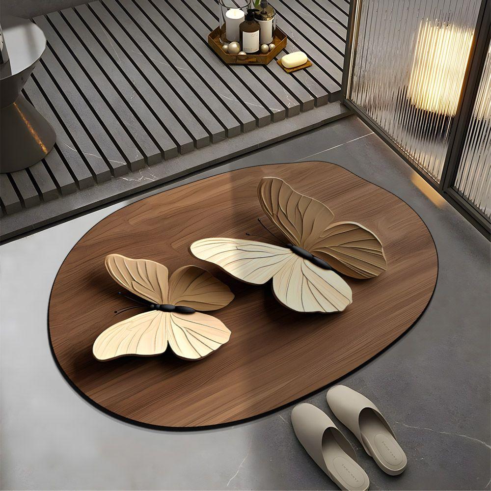 Anti Slip Floor Mat Bathroom Toilet Door Dirt Resistant Household Maintenance Bathroom Floor Mat Water Absorbing