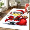 1Pc Christmas Minion Santa Helper Rug Office Carpet Indoor Outdoor Doormat Nonslip Soft And Comfortable Living Room Christmas Halloween Gift D91847