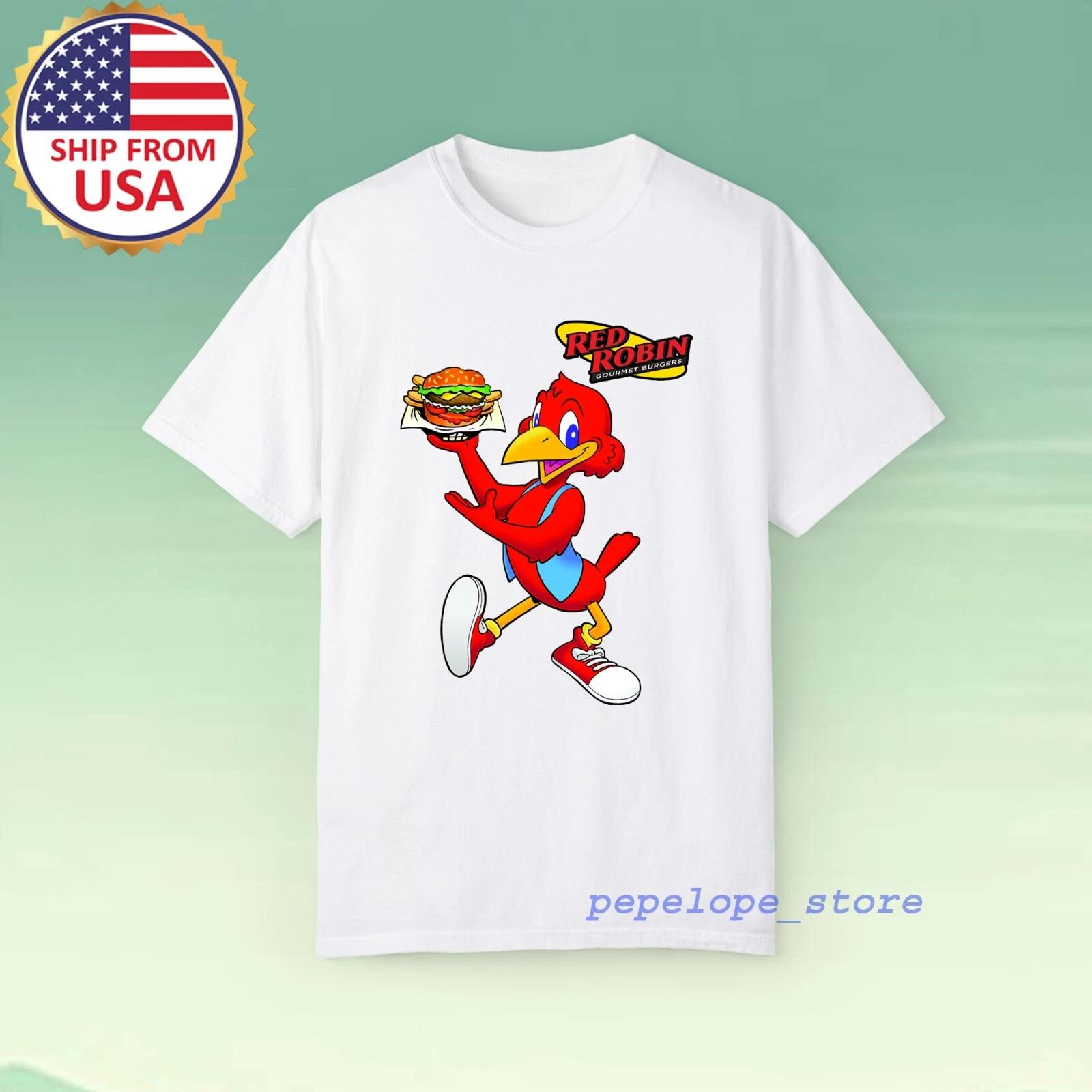 Red Robin Burgers Men s White Size S-5XL 4XL