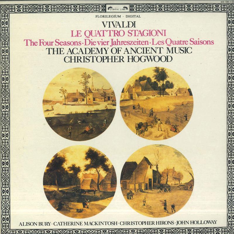 

LP Record CHRISTOPHER HOGWOOD ACADEMY OF ANC Vivaldi Le Quattro Stagioni 4101261 LONDON 1983 UK Classical Used