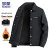 Men's Fleece-Lined Lapel Workwear Jacket