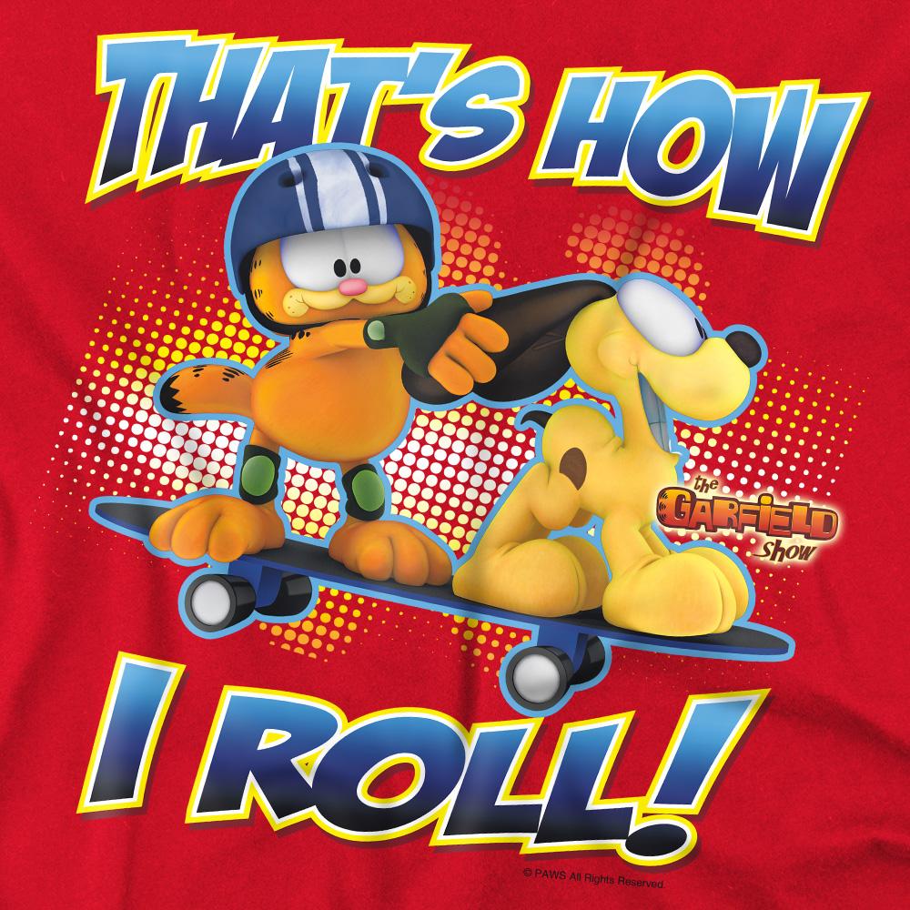 Garfield Mens How I Roll T-Shirt