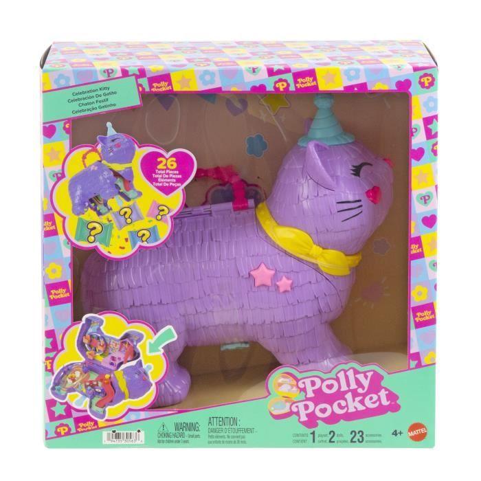 Polly Pocket - Kattungefest-lekesett - Med minifigurer og tilbehør - Polly Pocket - JFT90