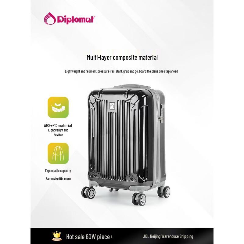Diplomat TC-6013 24-inch Expandable Hardside Suitcase