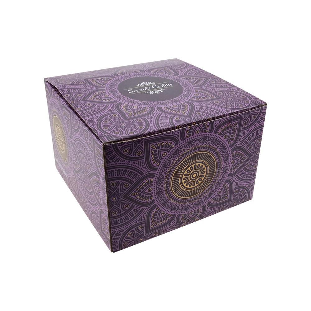 2.2oz Scented Soy Wax Candle with Dried Flower Petals in Iron Tin, 8-Piece Gift Set
