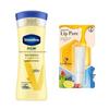 Vaseline Body Lotion & Mentholatum Lip Balm Bundle