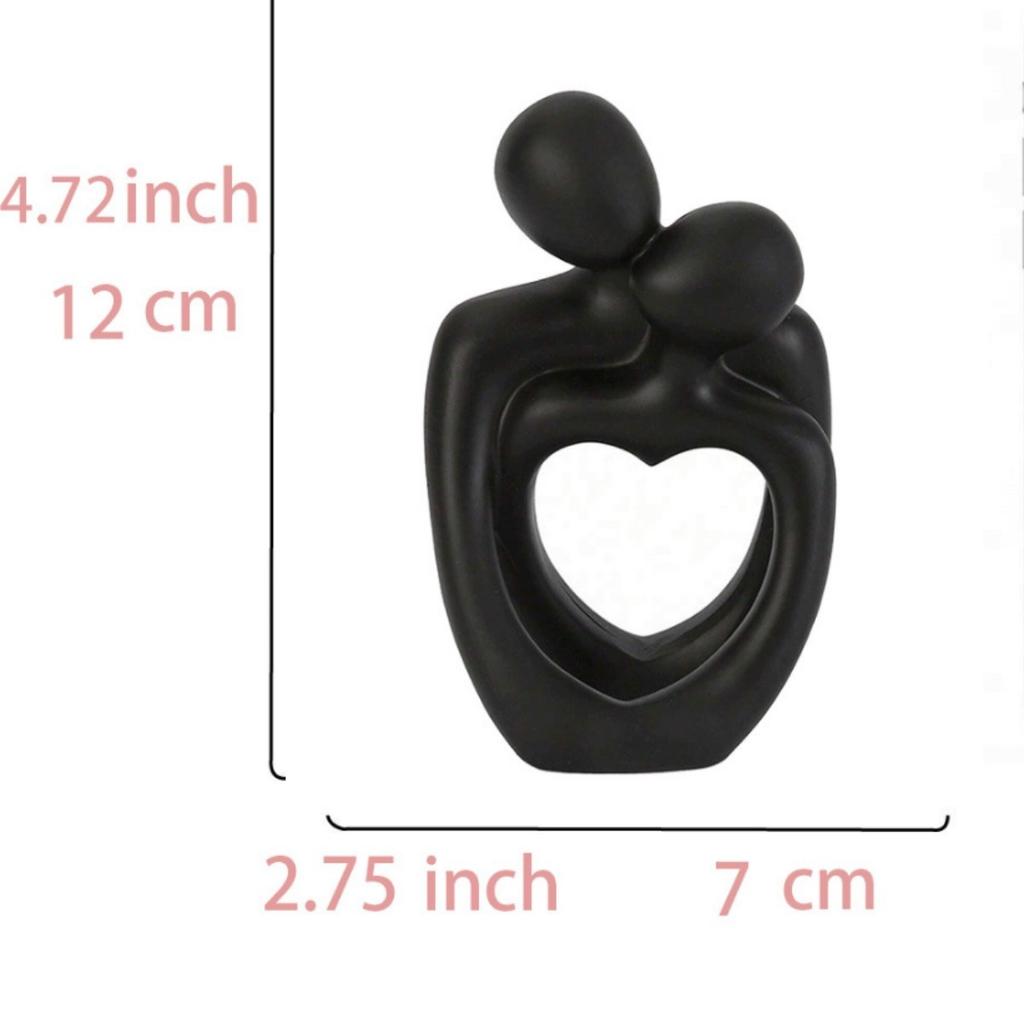 Abstract Embracing Couple Sculpture Resin Figurine Art Statue For Bedroom Tabletop Decor Romantic Centerpiece Gift For Couples