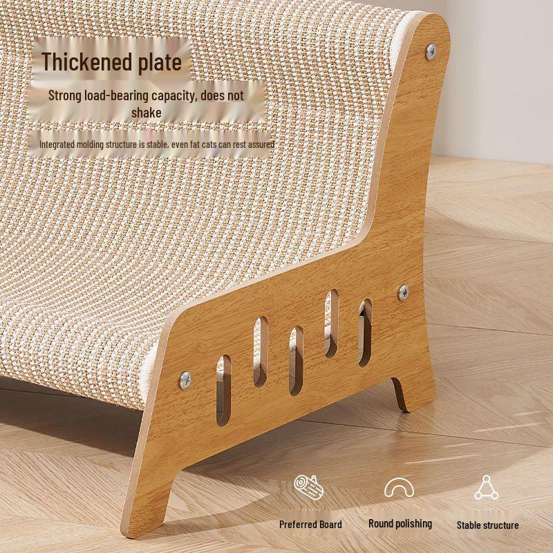 Super Durable Cat Scratch Sofa & Nest - Large, Wear-Resistant Sisal Board, No Shedding Pet Supplies.