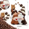 Valentine's Day Coffee Couple Gnome Figurine - Creative Resin Home Decor Gift