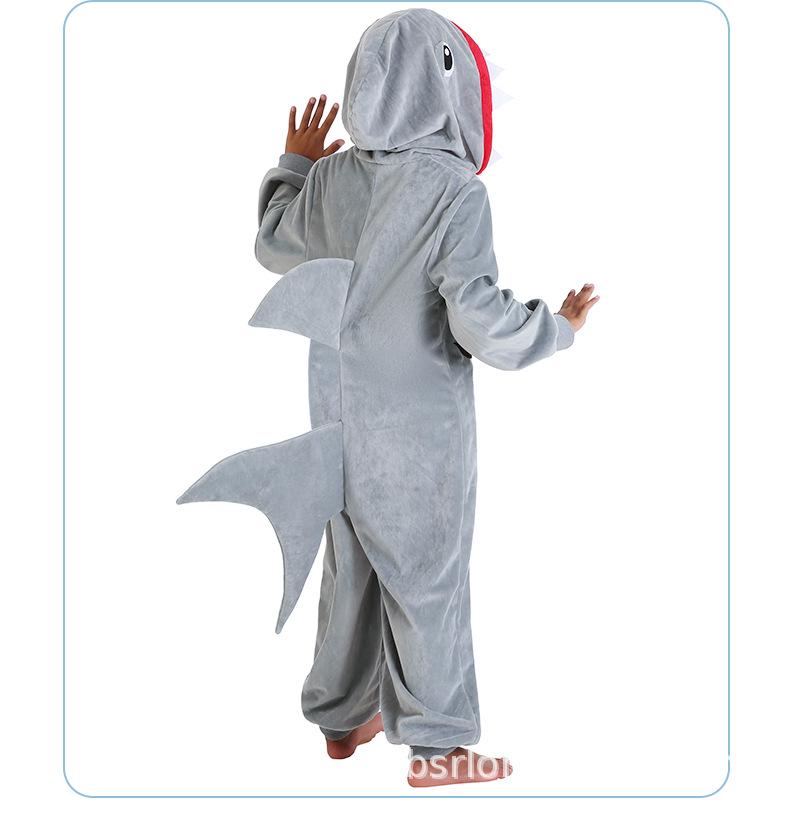 Children's Shark Cartoon Pajamas: Kindergarten Performance & Dance Costume