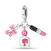 S925 Silver Color Butterfly Daisy Rose Crown Perfume Charms Beads Fit Pan Bracelets DIY Fine Jewelry Making Gifts