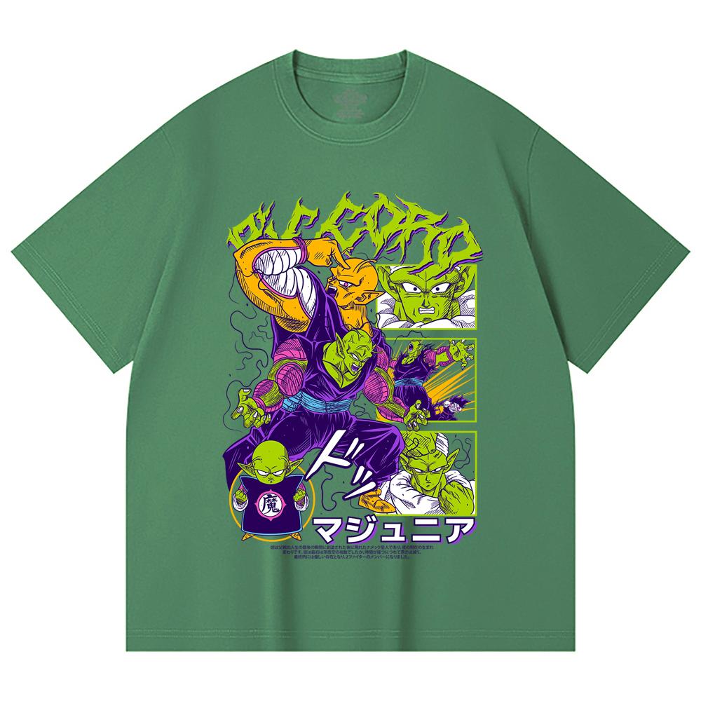 230 Gsm 100% Cotton Dragon Ball V3 Piccolo Print Unisex Heavy Cotton T Shirt