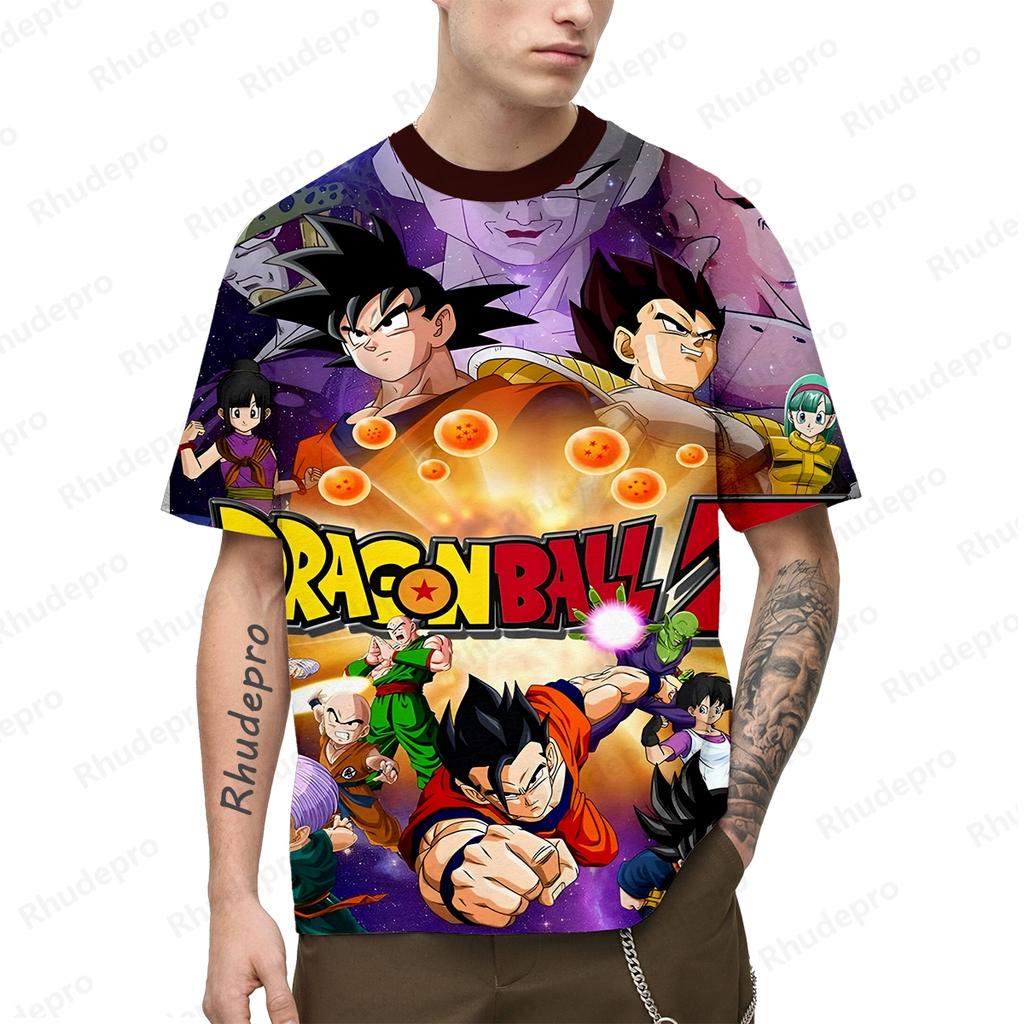 Vegeta Gym Tops 100-5XL Goku Hip Hop T-Shirt für Männer Cosplay T-Shirts Übergroße Kleidung Mode Anime Y2k