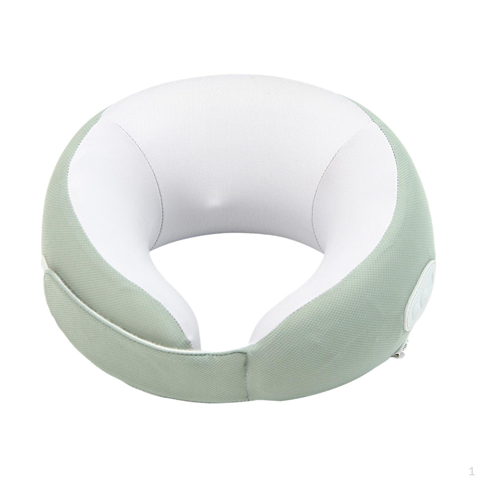 

Ergonomic Neck Support Cushion with Heating Function for Home And Office Use Green Gray