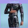 Cosplay Adult Halloween Jumpsuits With Mechanical Print For Character Play