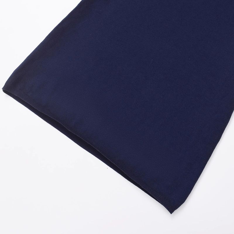 Zab Autumn New Women's Clothing Fashion Style French Style Design Fashion Front Cross Detail Knitting Dress