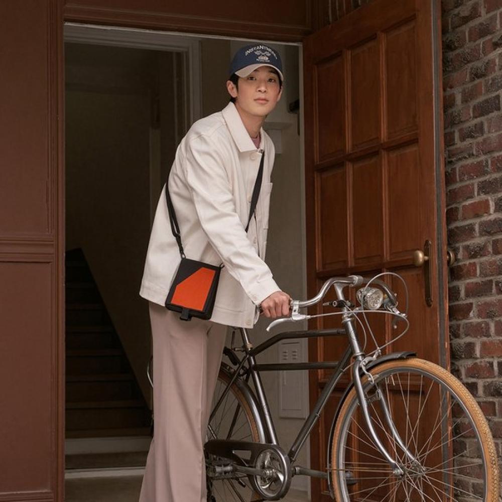 Pleatsmama Mini Messenger Bag Orange