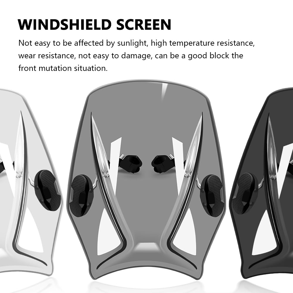 For SV650 SV650X 2025 2016-2025 2024 Wind Deflector Motorcycle Windshield Cover Screen Bike (Black)
