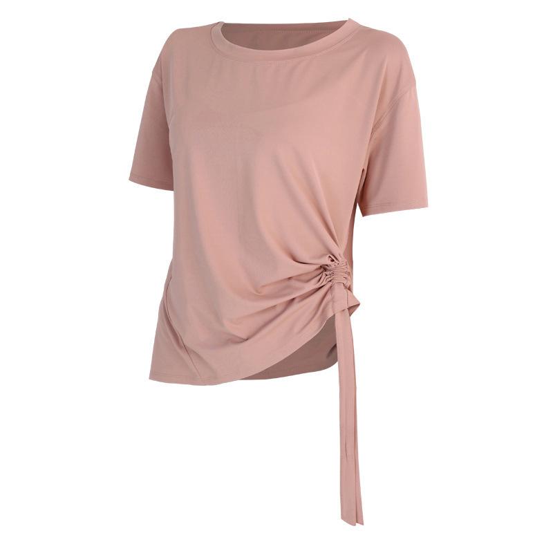 2025 Women s Loose Fit Bare-Skin Feel Quick-Dry Yoga Tee L