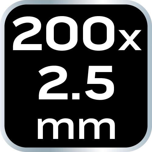 EXTREME cable ties 2.5 × 200 mm, white, 100 pcs.