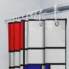 Brightly Colored Rectangular Shower Curtain Modern Design For Bathroom Decoration Easy Installation Maintenance Home Decor Item