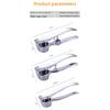 Extra-large Garlic Press, Garlic Masher, Garlic Clamp, Multifunctional Zinc Alloy Stainless Steel Manual Pull-type Garlic Crusher