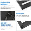 Mittelgroßes Gitarreneffekt-Pedalboard aus Aluminiumlegierung, 19,7 x 7,5 Zoll, mit Tragetasche