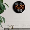 Modern LED Alarm Clock with Remote Control 10inch Display Screen Clear andEasy Read Digital Wall Clock