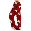 Women's Christmas Print Loose Fit Pajama Pants for Sleep and Home Relaxation