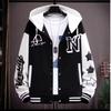 Grote Maat Cardigan Hoodie Veelzijdige Hoodie Jas Lente Herfst Mode Merk Patchwork Jas Ritssluiting Hoodie