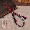 Tibetan Braided Cotton Phone Lanyard with Tassel Charm