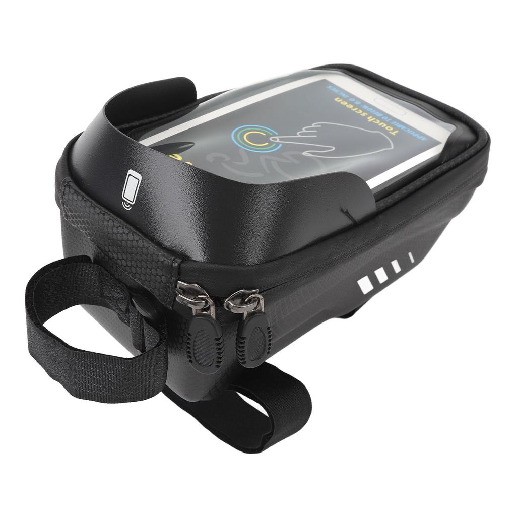 Geantă Suport Telefon Bicicletă EVA Dur TPU Capacitate Mare Rezistent la Stropi Atingere Sensibilă Telefon Bicicletă Top