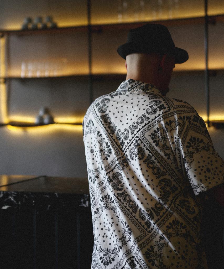 ROCKPSYCHO Summer Shirt Paisley / White
