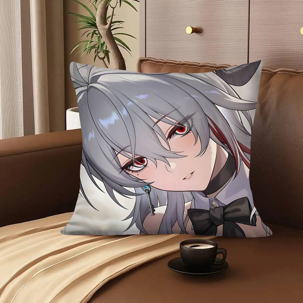 1pc Game Anime Zani Wuthering Waves Pillow Case Fashion Square Pillowcase Bedroom Sofa Room Ins Decoration Leisure