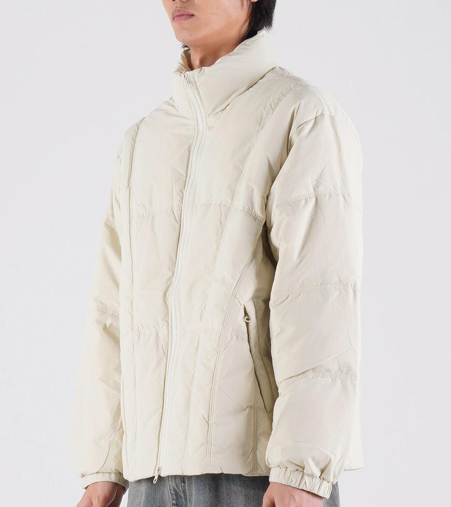 Button Seoul [Duck Down 80/20] Two-Way Lightweight Duck Down Quilted Jacket (Ivory)