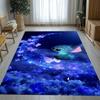Kreslený S-Stitch Kawaii Monstrum Obývací pokoj Protiskluzový koberec Měkký koberec do ložnice Dětský herní pokoj Pohovka, Domácí dekorace Rohožka dárek