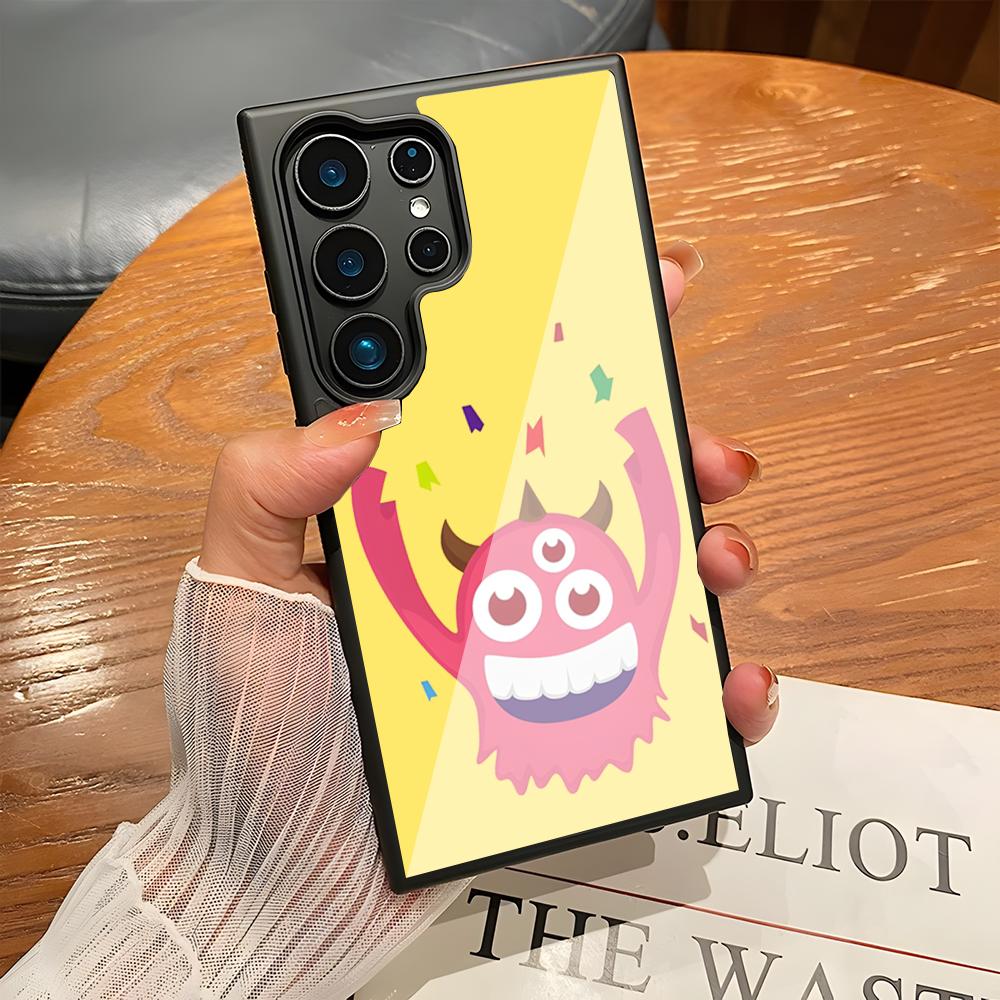 Monster Party Phone Case For SAMSUNG S25 24 S22 S20 ULTRA S21 S30 23 Note5 S8 Plus S9 S10E Lite PC+TPU Funda