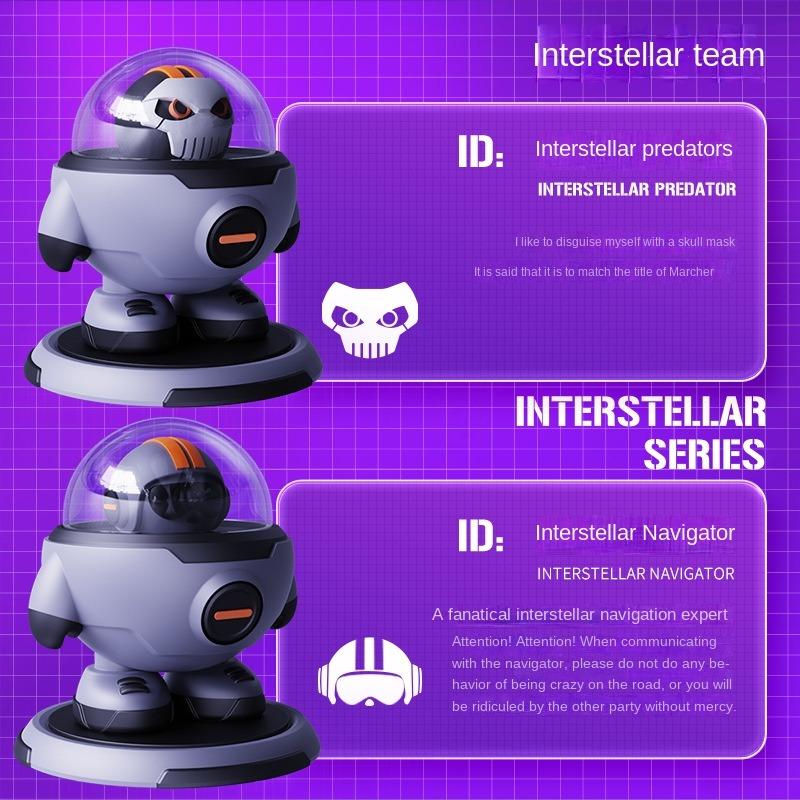 Trendy play Cartoon Interstellar traveler Car Air Freshener perfume car interior decoration solid deodorant Car Accessories