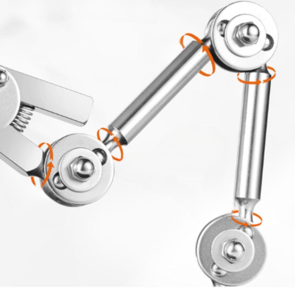 Handsunrestricted Articulated Clamp Stand Movable with Flat Base