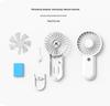 Portable Mini Handheld Fan with Hook - Rechargeable for Outdoor Use
