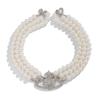 European & American Multi-Layer Imitation Pearl Star Diamond Clavicle Chain Necklace for Women
