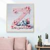 DIY Diamond Painting Round Diamond The Stitch Letter Z Full Diamond Mosaic Home Decoration Painting Cross Stitch Kit