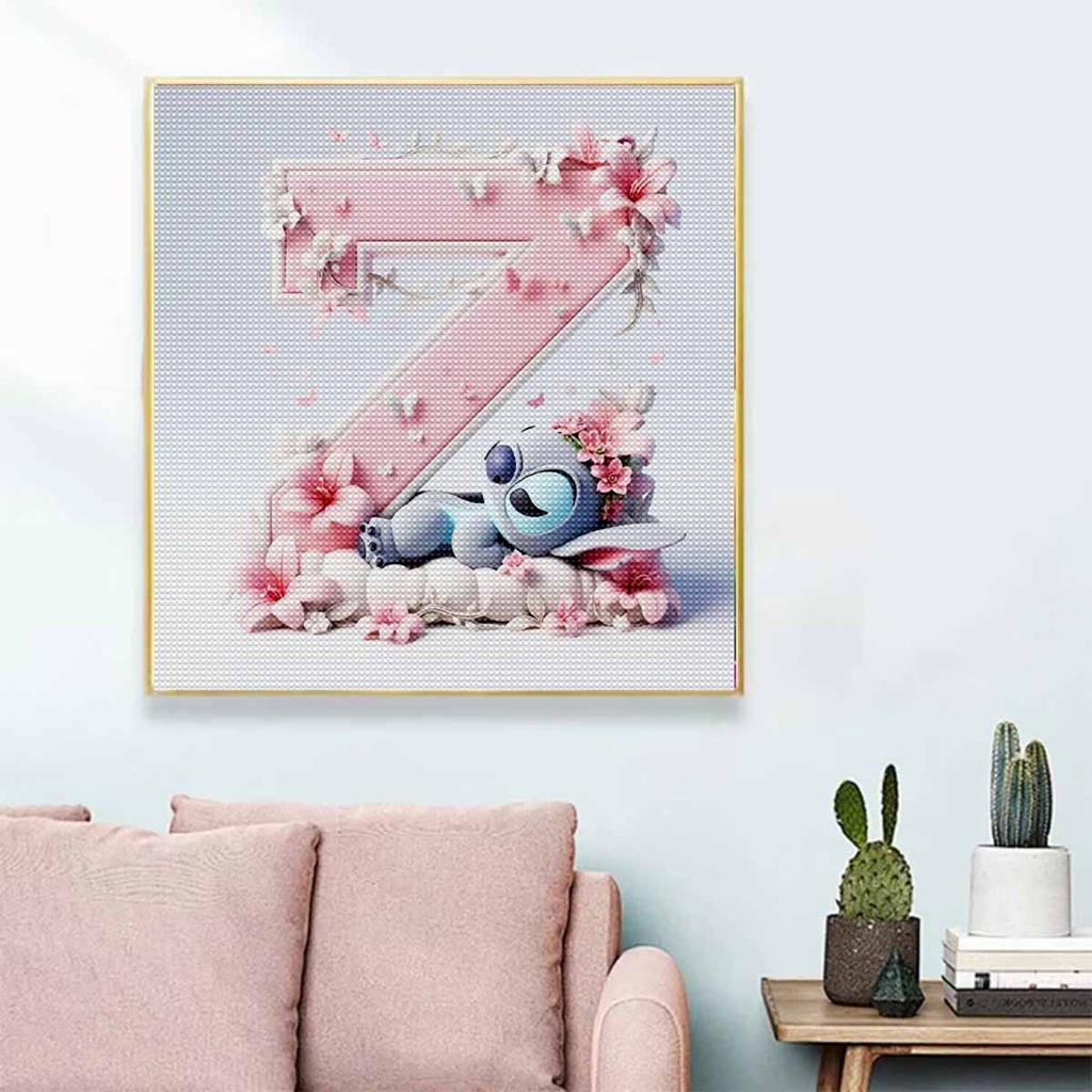 DIY Diamond Painting Round Diamond The Stitch Letter Z Full Diamond Mosaic Home Decoration Painting Cross Stitch Kit