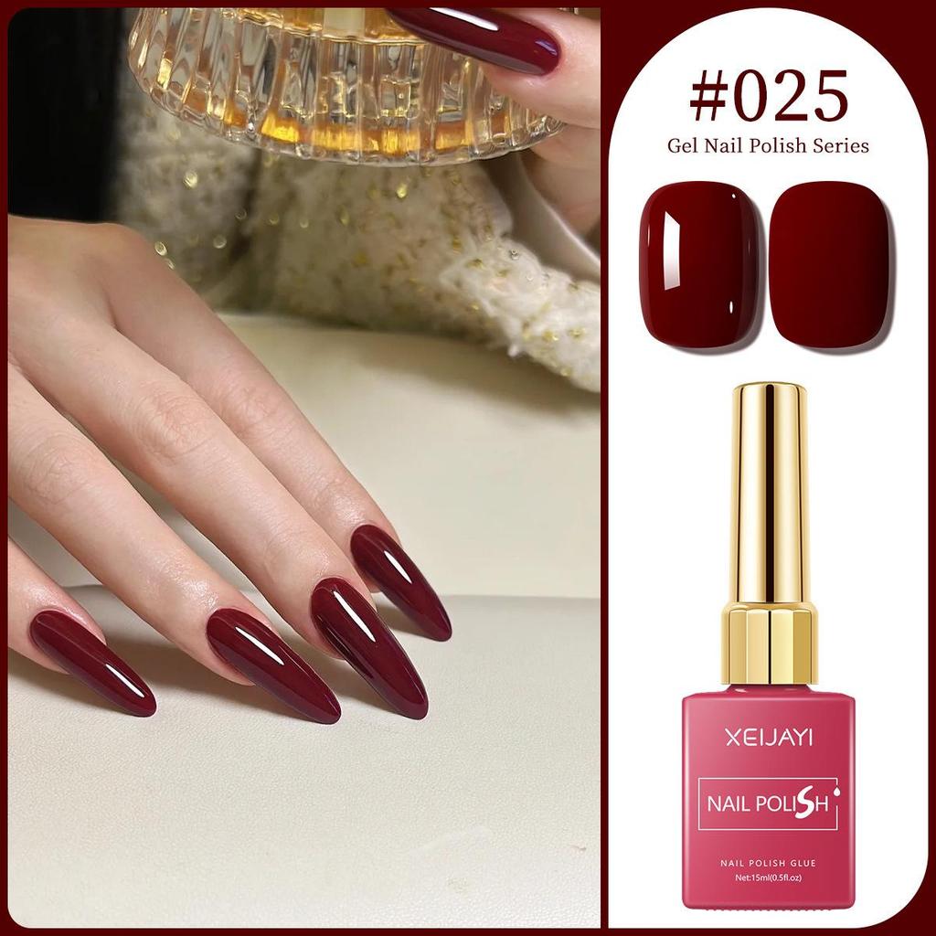 XEIJAYI 15ml Solid Color Nail Gel - 72 Color Options for Nail Art Salons