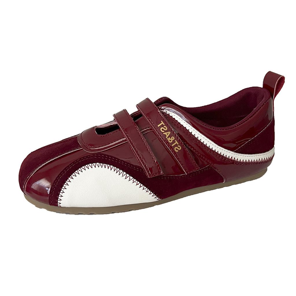 Mary Jane racing shoes 2025 autumn new thin-soled German training shoes Velcro light wear comfortable soft-soled single shoes