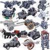 Kit de Briques de Construction Canon Militaire Seconde Guerre Mondiale Chariot MIAS Char Canonda Soldats Soviétiques Véhicule Blindé Mirador Briques Jouets Cadeau Garçons