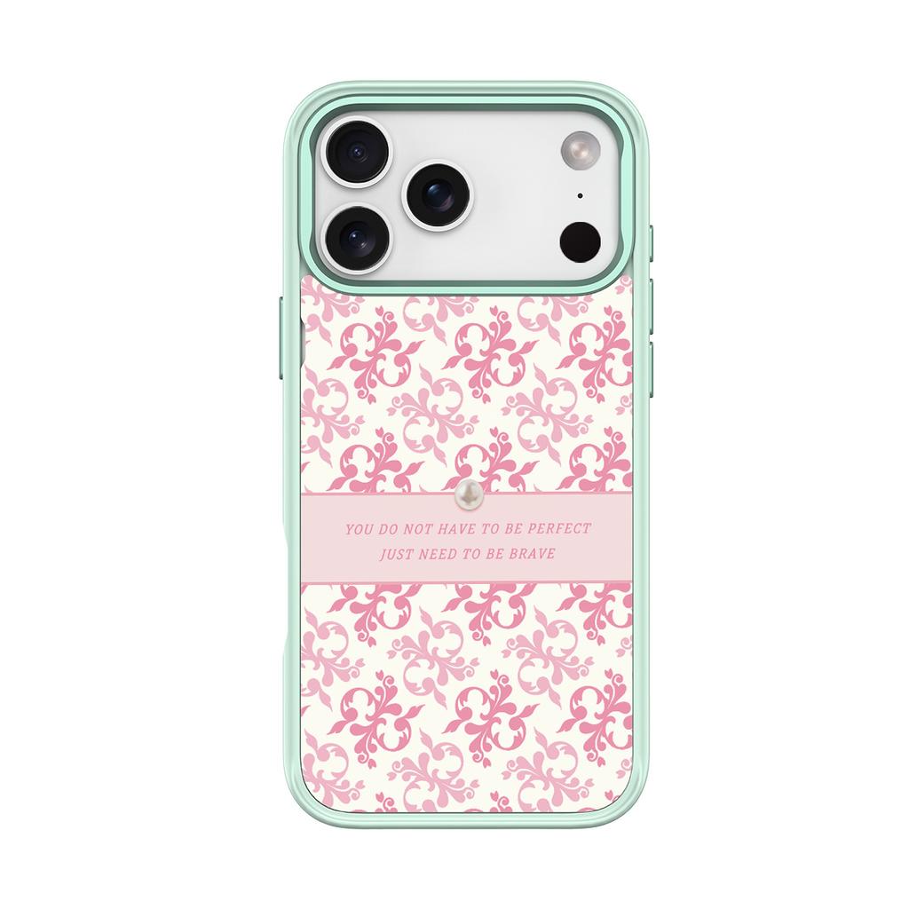 Applicable to Apple 17 mobile phone case, advanced sense 16 replaceable back plate 15promax magnetic mobile phone case, light pink pattern