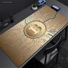 Large Gaming HD Mousepad Bitcoin Mouse Pad Anti-slip Rubber Mouse Mat Computer Gamer Desk Mat Stitched Edge Black Gamer Mousepad
