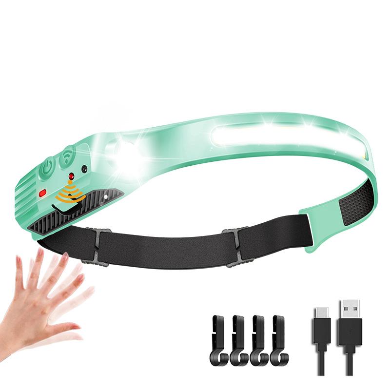 270° Floodlight Sensor Led Headlamp,Super Bright Flashlight,USB-C Rechargeable Headlight,For Running,Cycling,Camping&Working