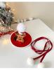 Women's Red 3D Bow Tie Reindeer Top Hat - Christmas Holiday Hair Accessory